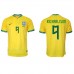 Cheap Brazil Richarlison #9 Home Football Shirt World Cup 2022 Short Sleeve